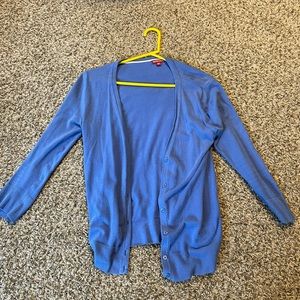 Blue women’s button down cardigan- half sleeve